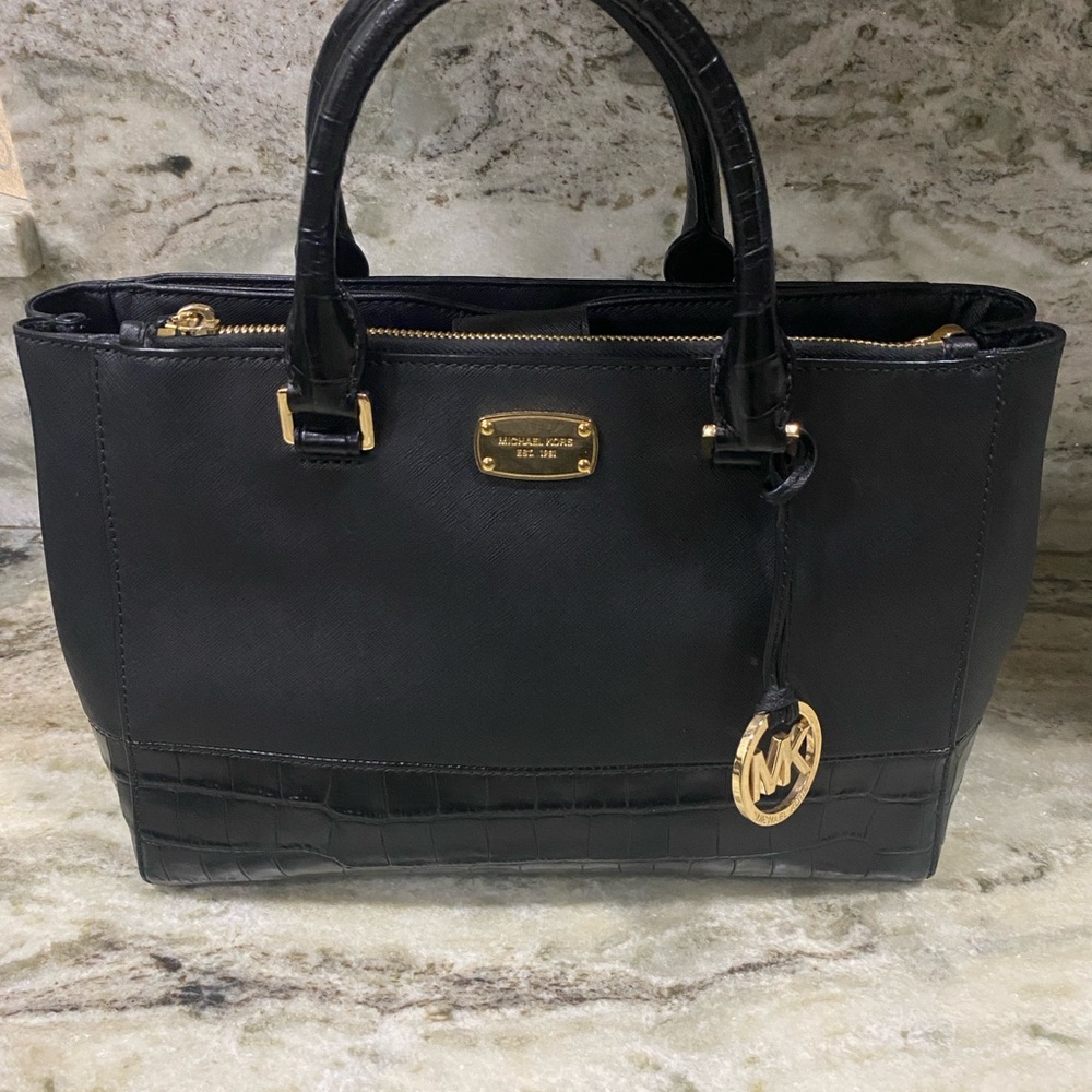 Michael Kors Black Leather Handbag